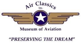 A logo for the museum of aviation.