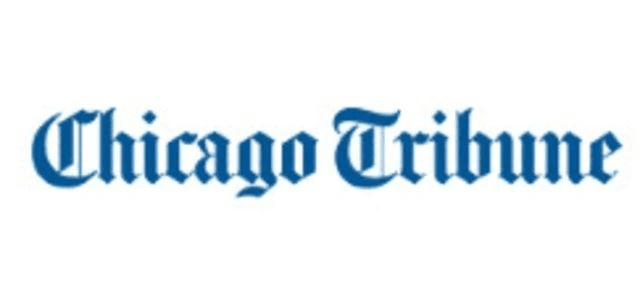 A chicago tribune logo is shown.